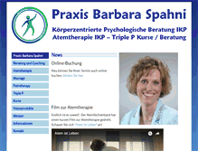 Tablet Screenshot of barbara-spahni.ch